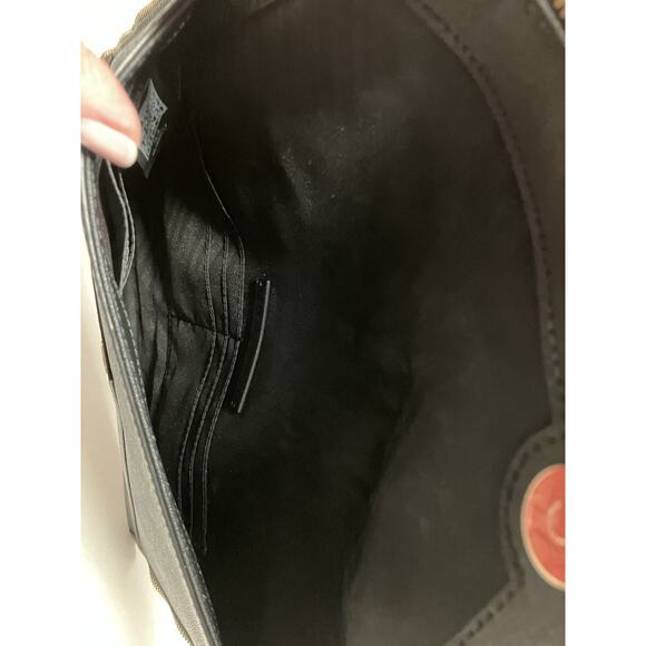 Womens Rebecca Minkoff Clutch Purse Handbag Saffiano Leather 11 X 7.5 Black EUC - Picture 9 of 11